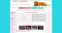 Desktop Screenshot of animal-compagnie.fr