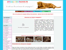 Tablet Screenshot of animal-compagnie.fr